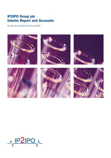 Thumbnail IP Group Half-year Report 2005-h1