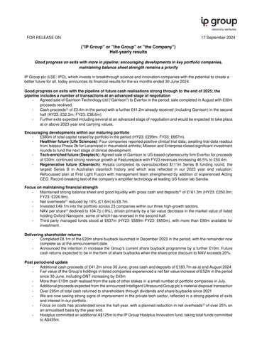 Thumbnail IP Group Half-year Report 2024-h1