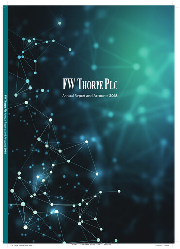 Thumbnail FW Thorpe Plc Annual Report 2018