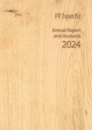 Thumbnail FW Thorpe Plc Annual Report 2024