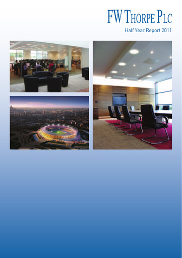 Thumbnail FW Thorpe Plc Half-year Report 2011-h1