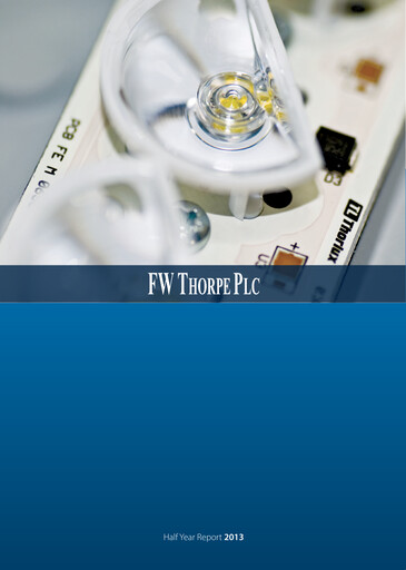 Thumbnail FW Thorpe Plc Half-year Report 2013-h1