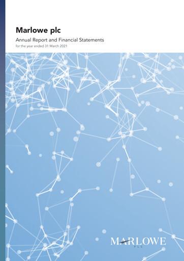 Thumbnail Marlowe plc Annual Report 2021