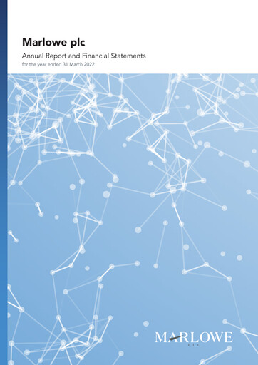 Thumbnail Marlowe plc Annual Report 2022