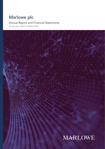 Thumbnail Marlowe plc Annual Report 2023