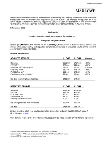 Thumbnail Marlowe plc Half-year Report 2023-h1
