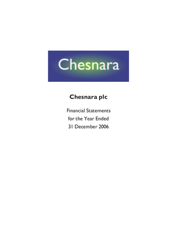 Thumbnail Chesnara plc Annual Report 2006