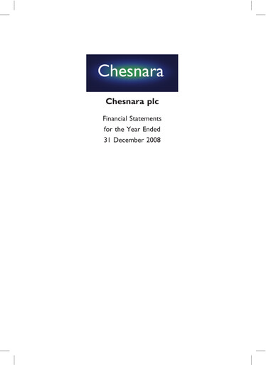 Thumbnail Chesnara plc Annual Report 2008