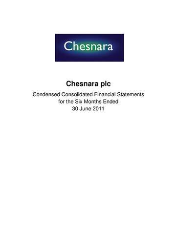 Thumbnail Chesnara plc Half-year Report 2011-h1