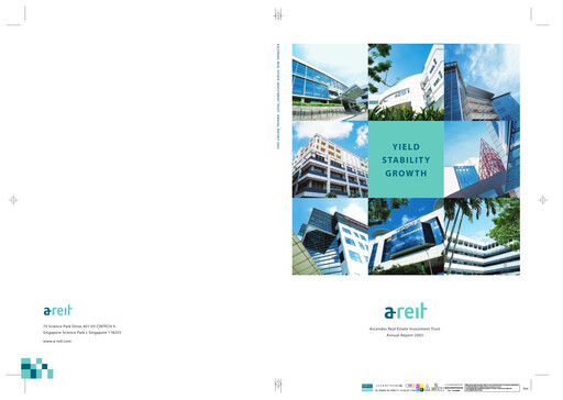 Thumbnail Ascendas Reit Annual Report 2002-2003