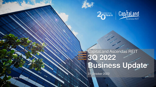 Thumbnail Ascendas Reit Quarterly Report 2022-q3