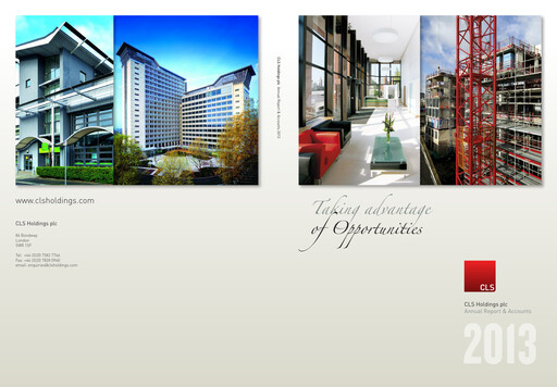 Thumbnail CLS Holdings plc Annual Report 2013