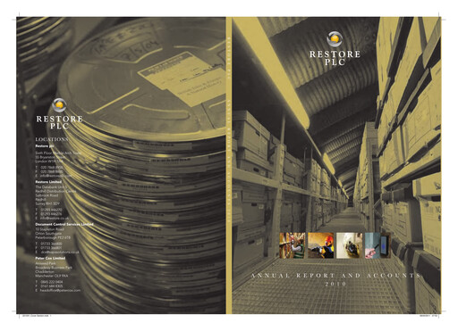 Thumbnail Restore plc Annual Report 2010