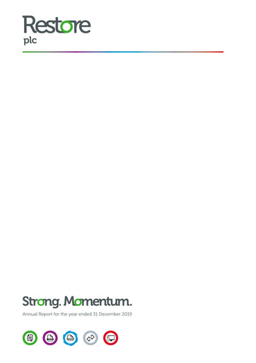 Thumbnail Restore plc Annual Report 2019