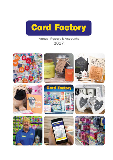 Thumbnail Card Factory plc Annual Report 2017
