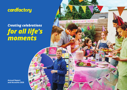 Thumbnail Card Factory plc Annual Report 2026
