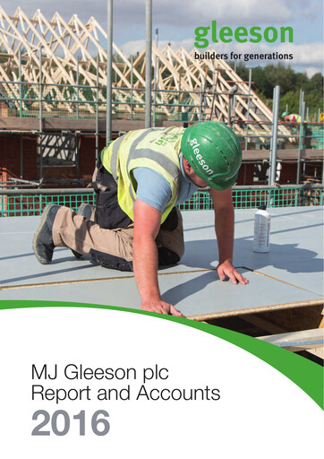 Thumbnail MJ Gleeson plc Annual Report 2016