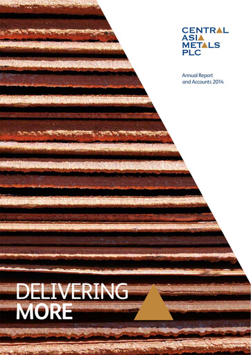 Thumbnail Central Asia Metals Annual Report 2014