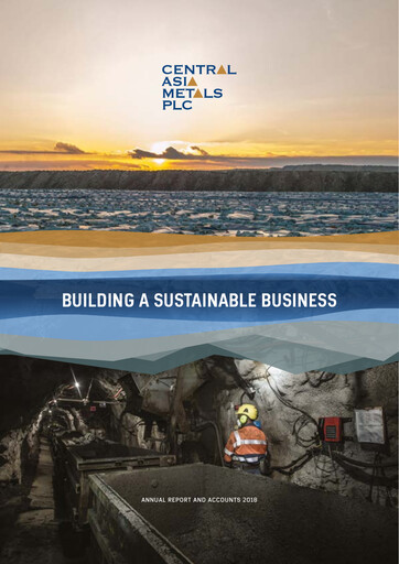 Thumbnail Central Asia Metals Annual Report 2018