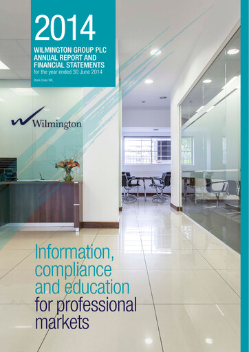 Thumbnail Wilmington plc Annual Report 2014