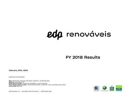 Thumbnail EDP Renováveis Financial Report 2018