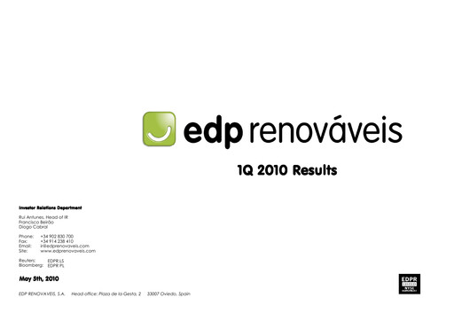 Thumbnail EDP Renováveis Quarterly Report 2010-q1