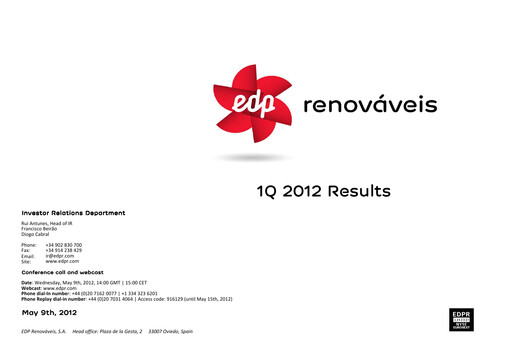 Thumbnail EDP Renováveis Quarterly Report 2012-q1