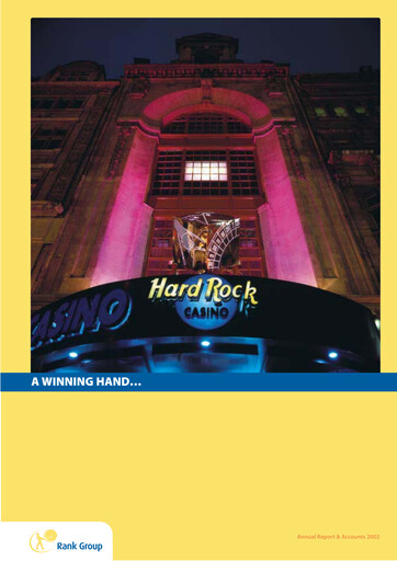 Thumbnail The Rank Group Annual Report 2002