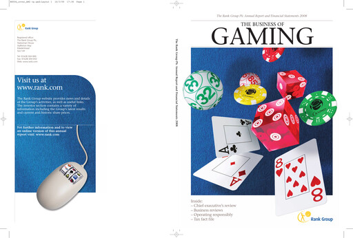 Thumbnail The Rank Group Annual Report 2008