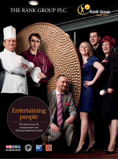 Thumbnail The Rank Group Annual Report 2010