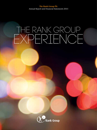 Thumbnail The Rank Group Annual Report 2013