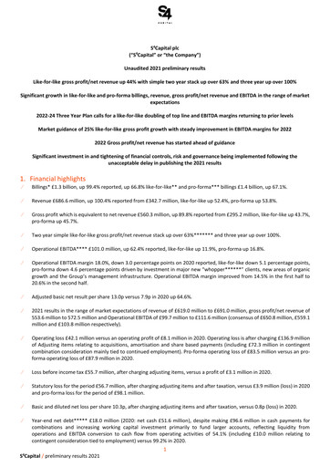 Thumbnail S4 Capital Financial Report 2021