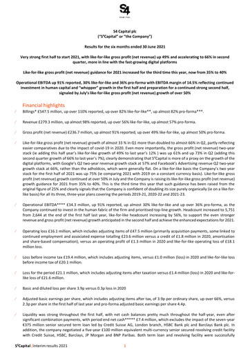 Thumbnail S4 Capital Half-year Report 2021-h1