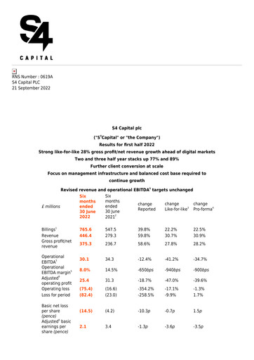Thumbnail S4 Capital Half-year Report 2022-h1