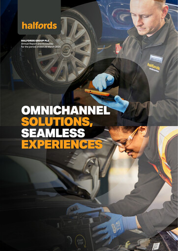 Thumbnail Halfords Group Annual Report 2025