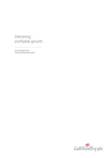 Thumbnail Galliford Try Annual Report 2007