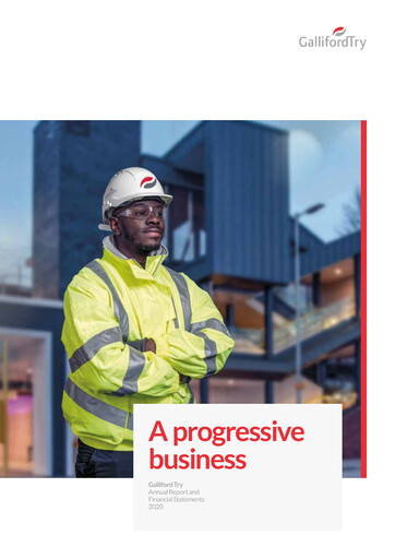 Thumbnail Galliford Try Annual Report 2020