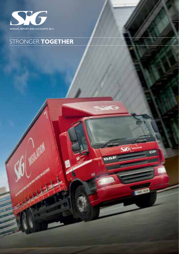 Thumbnail SIG plc Annual Report 2013