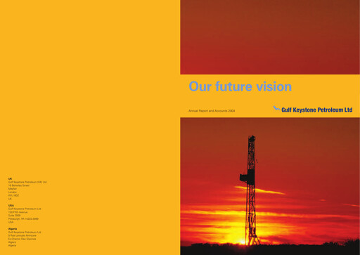 Miniature Gulf Keystone Petroleum Rapport annuel 2004