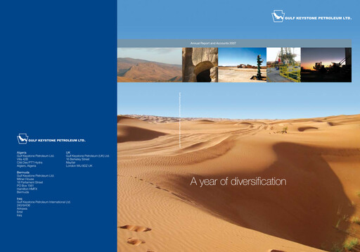 Miniature Gulf Keystone Petroleum Rapport annuel 2007