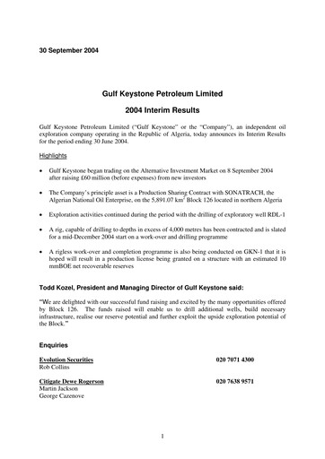 Thumbnail Gulf Keystone Petroleum Half-year Report 2004-h1