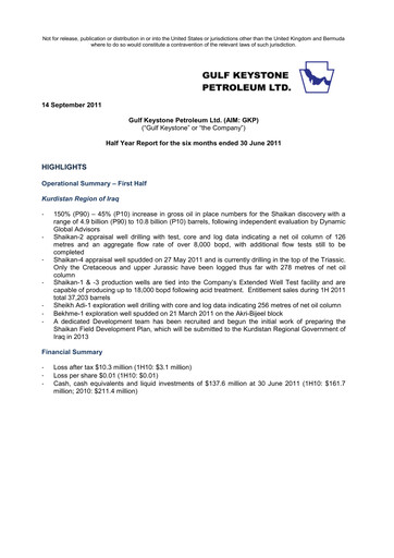 Thumbnail Gulf Keystone Petroleum Half-year Report 2011-h1