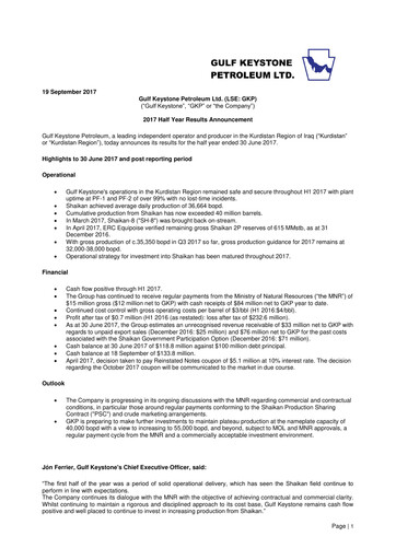 Thumbnail Gulf Keystone Petroleum Half-year Report 2017-h1