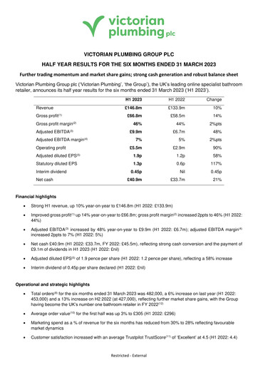 Thumbnail Victorian Plumbing Group Half-year Report 2023-h1