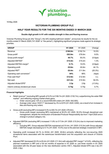 Thumbnail Victorian Plumbing Group Half-year Report 2026-h1