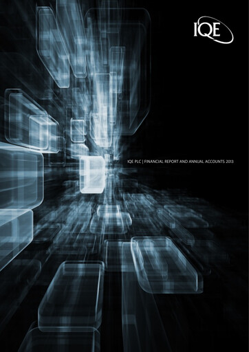 Thumbnail IQE plc Annual Report 2013