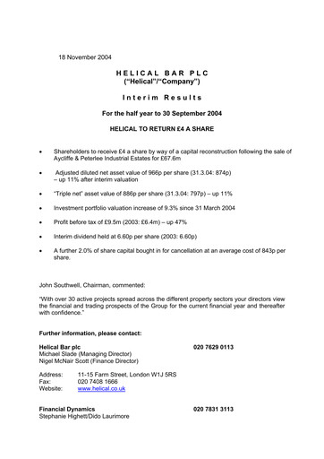 Thumbnail Helical Half-year Report 2004-h1