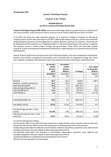 Vorschaubild accesso Technology Group Halbjahresbericht 2019-h1