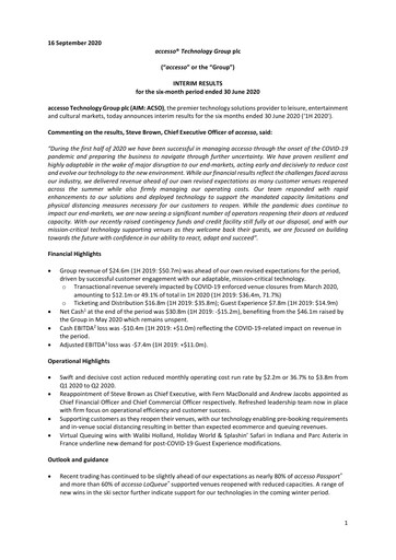 Vorschaubild accesso Technology Group Halbjahresbericht 2020-h1