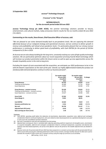 Vorschaubild accesso Technology Group Halbjahresbericht 2022-h1